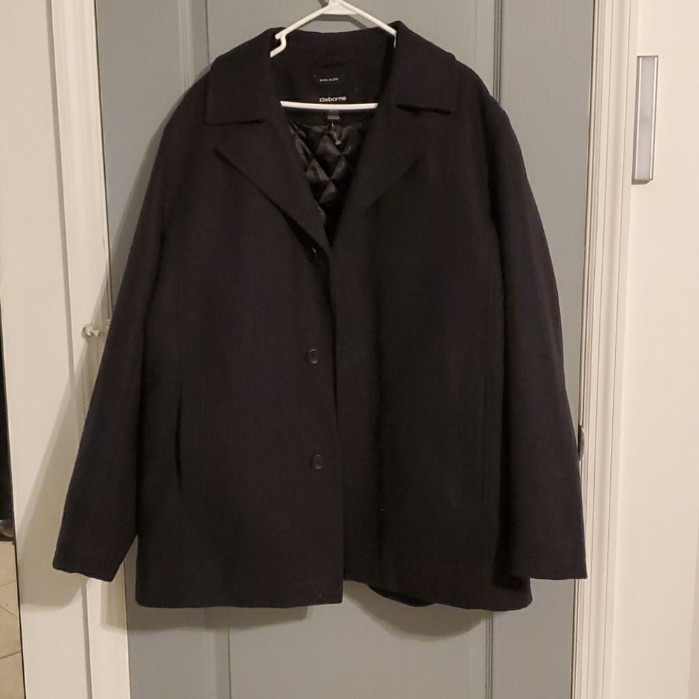 Wool blend pea coat